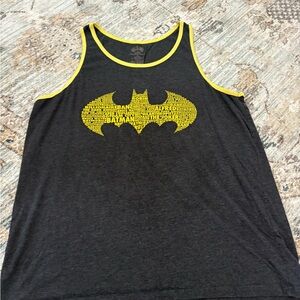 Batman Gray and Yellow Logo Tee